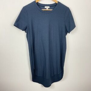 Wilfred Swiss Dot Capucine Slit Sides Short Sleeve Shirt Women's Size Medium
